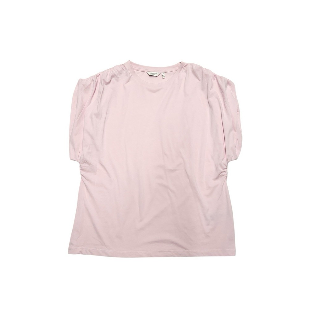 B Young Top Womens Large Relaxed Muscle Tee Vintage Jersey Pale Pink 100% Cotton